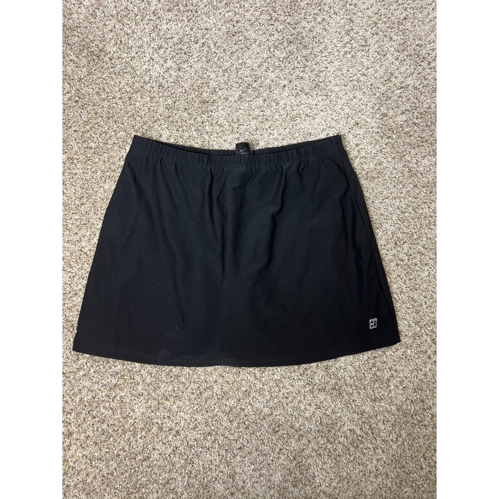 Nike Court Dri-FIT Tennis Skort Black Athletic Skirt Women Medium